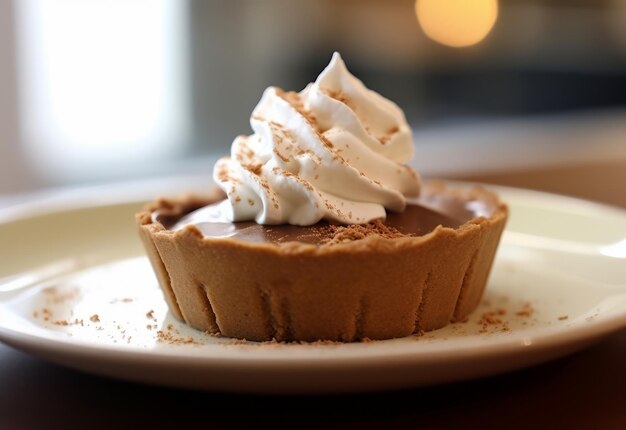 Tarte à la crème au chocolat