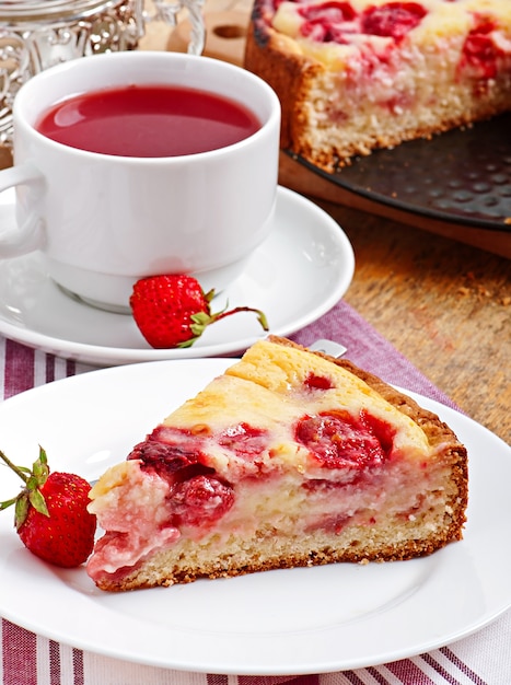 Tarte française aux fraises