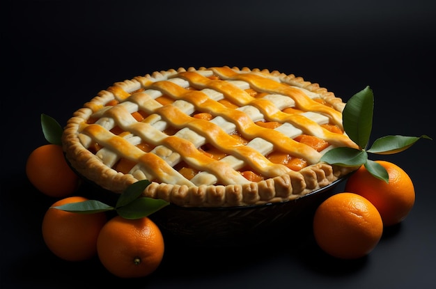 Tarte à la mandarine Thanksgiving Day Generative Ai