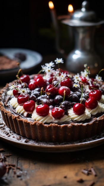 La tarte de Noël de la Forêt Noire