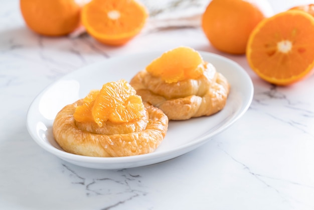 tarte orange sur plaque