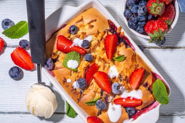 Tarte sucrée aux petits fruits d'été