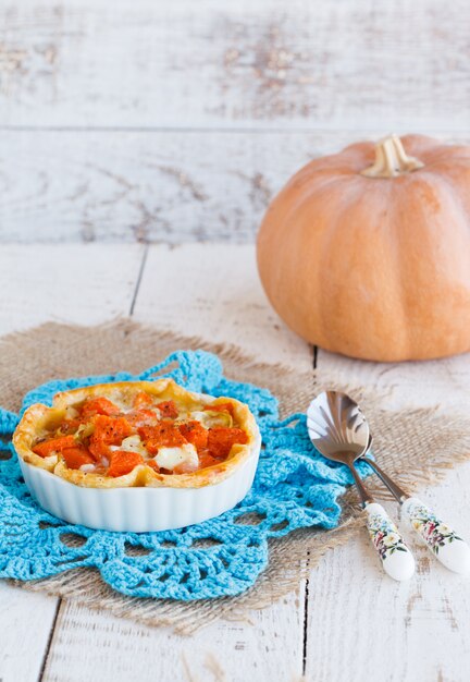 Tartelettes à la citrouille et au fromage