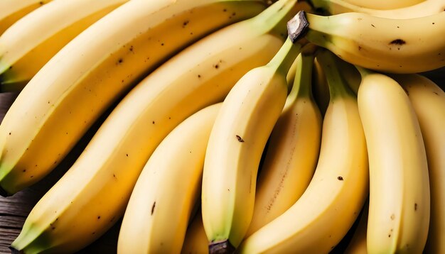 Photo un tas de bananes qui sont sur une table