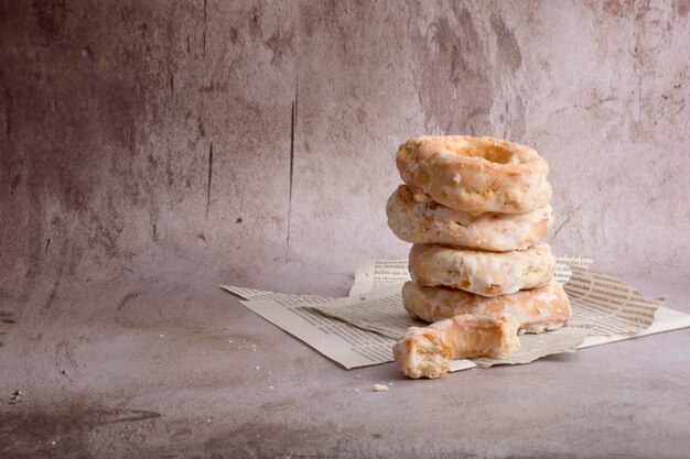 Photo tas de beignets traditionnels