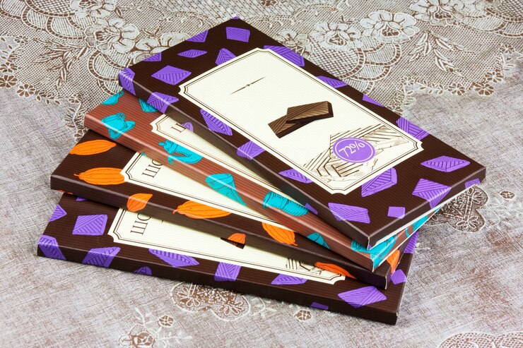 Un tas de chocolat différent sur une serviette