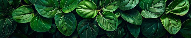 Photo un tas de feuilles vertes