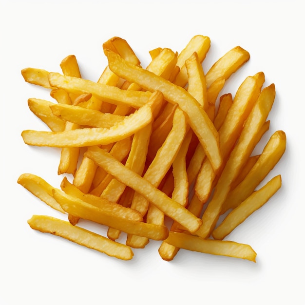 Un tas de frites avec le mot français dessus