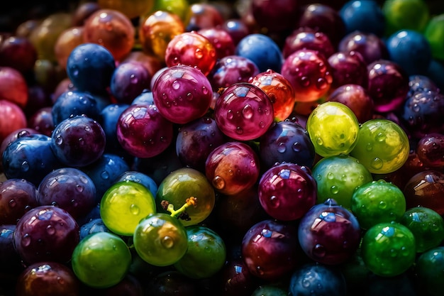 Un tas de fruits colorés