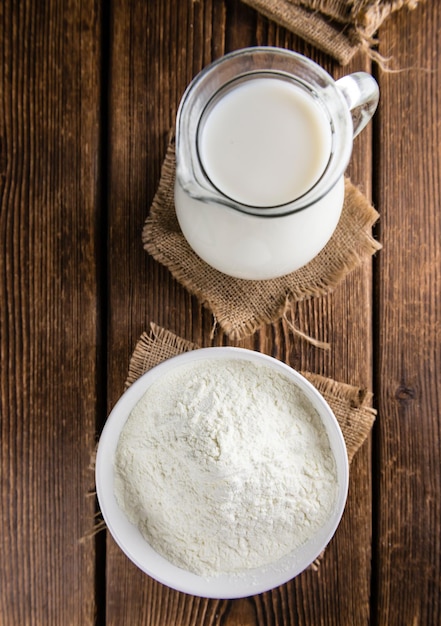 Tas de mise au point sélective de lait en poudre