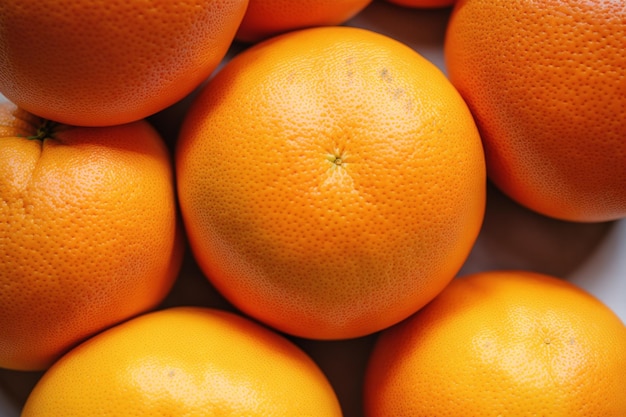 Un tas d'oranges dont une avec le mot orange dessus.
