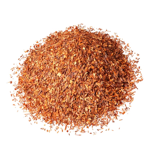 Photo tas de rooibos rouge thé biologique traditionnel sain