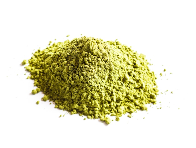 Tas de thé matcha