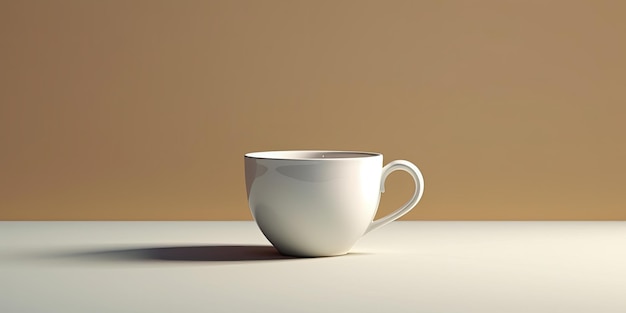 une tasse blanche ai générative