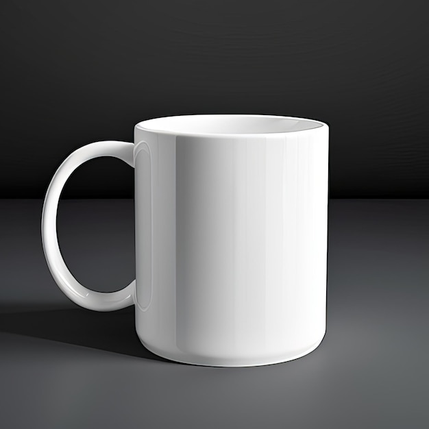 Une tasse blanche avec le mot café dessus