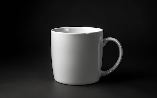 Une tasse blanche avec le mot café dessus