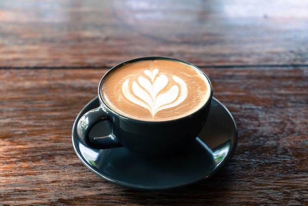 tasse de café au lait chaud