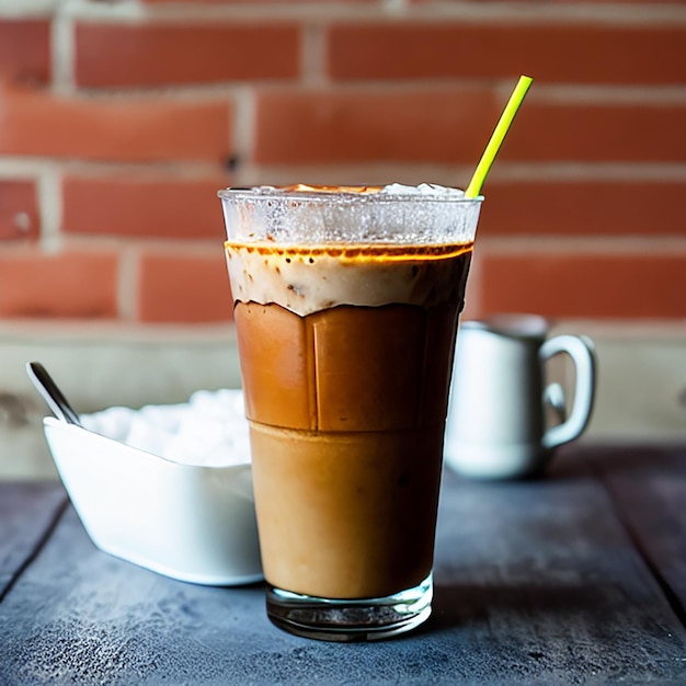 Une tasse de café au lait