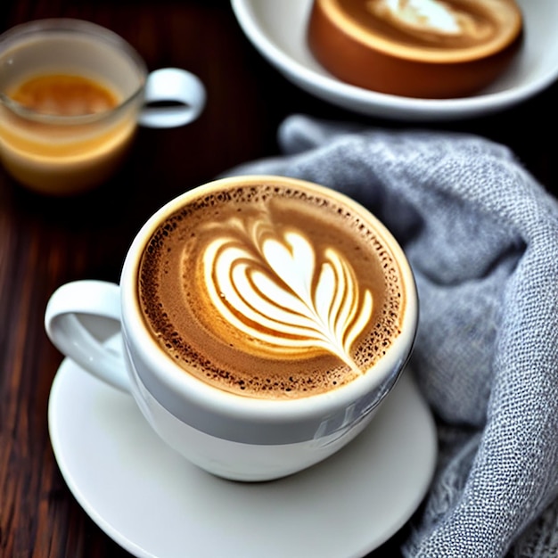 Une tasse de café au lait