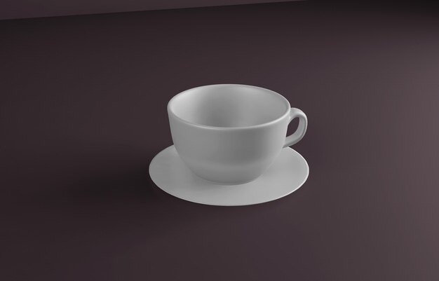 Tasse à café blanche