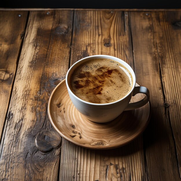 Une tasse de café, une boisson délicieuse, une image isolée en haute résolution.