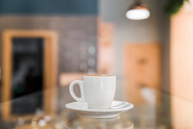 Photo tasse de café en boulangerie