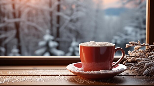 tasse de café chaud et fumant