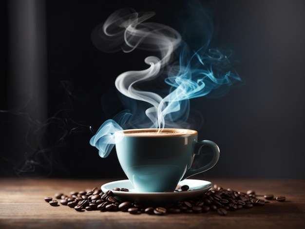 Une tasse de café chaud image