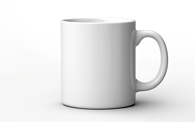 Une tasse de café sur fond blanc Une boisson simple et élégante pour votre brassage quotidien