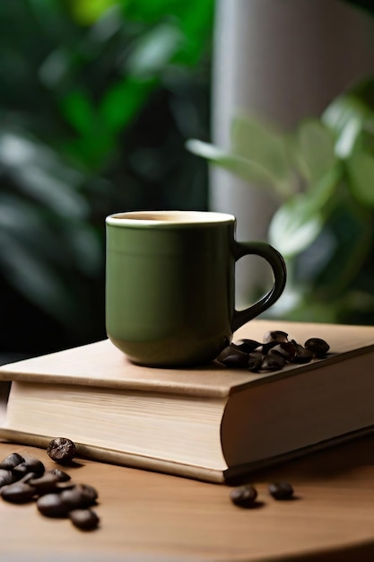 Une tasse de café et un livre sont tout ce qu'il vous faut pour passer un moment agréable.