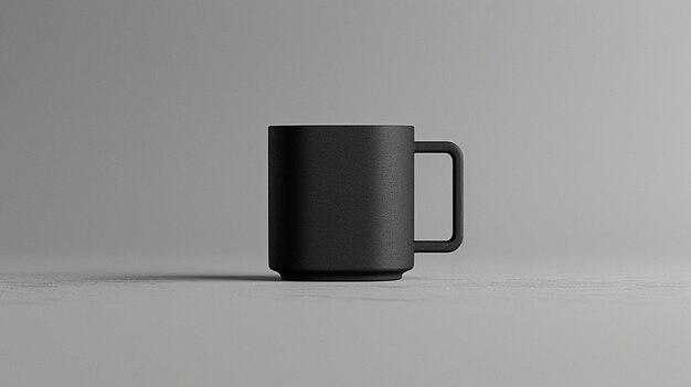 une tasse de café noire