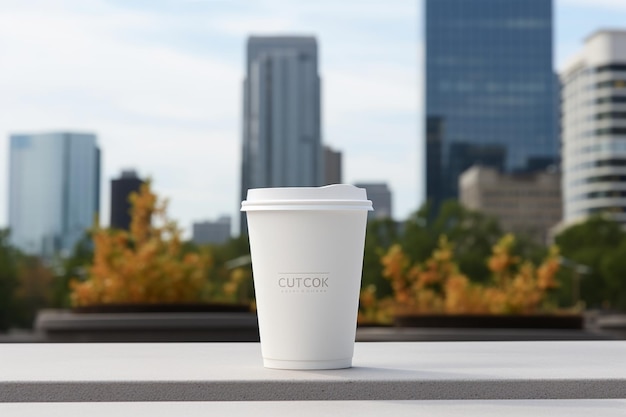 Une tasse de café pour faire une maquette