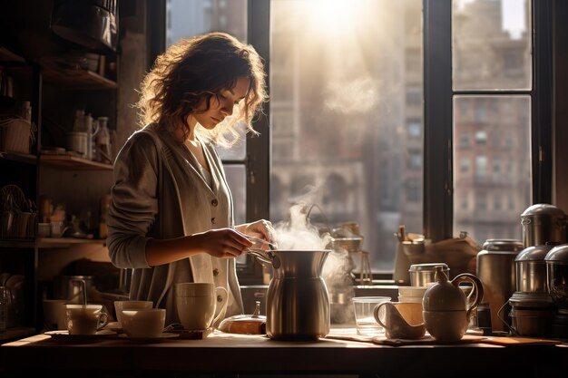 une tasse de café prochaine conception de fond