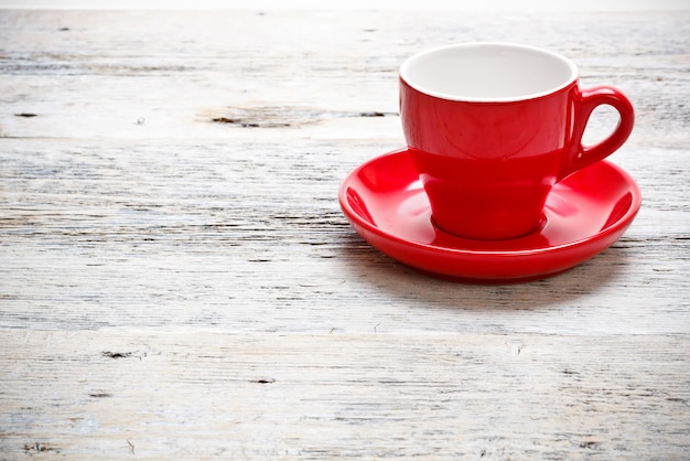 Tasse à café rouge