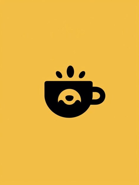 Une tasse de café avec un sourire sur le visage