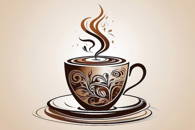 Une tasse de café stylisée Vector