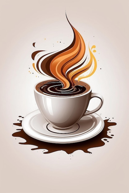 Une tasse de café stylisée Vector