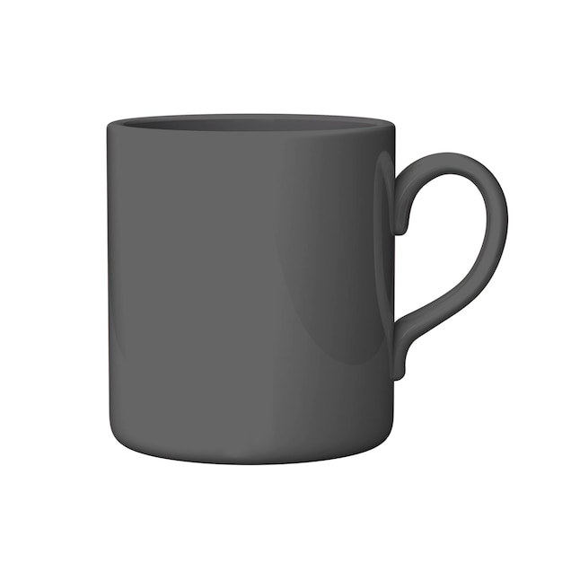 Une tasse de café ou de thé noir d'illustration