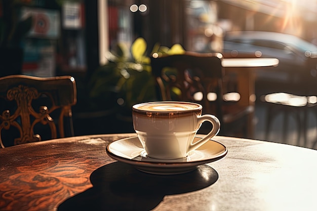 Photo une tasse de café.