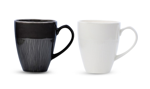 Tasse en céramique isolé sur blanc