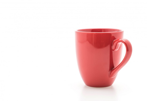 Photo tasse en céramique rouge