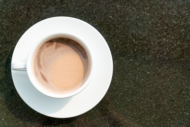 tasse de chocolat chaud ou de cacao