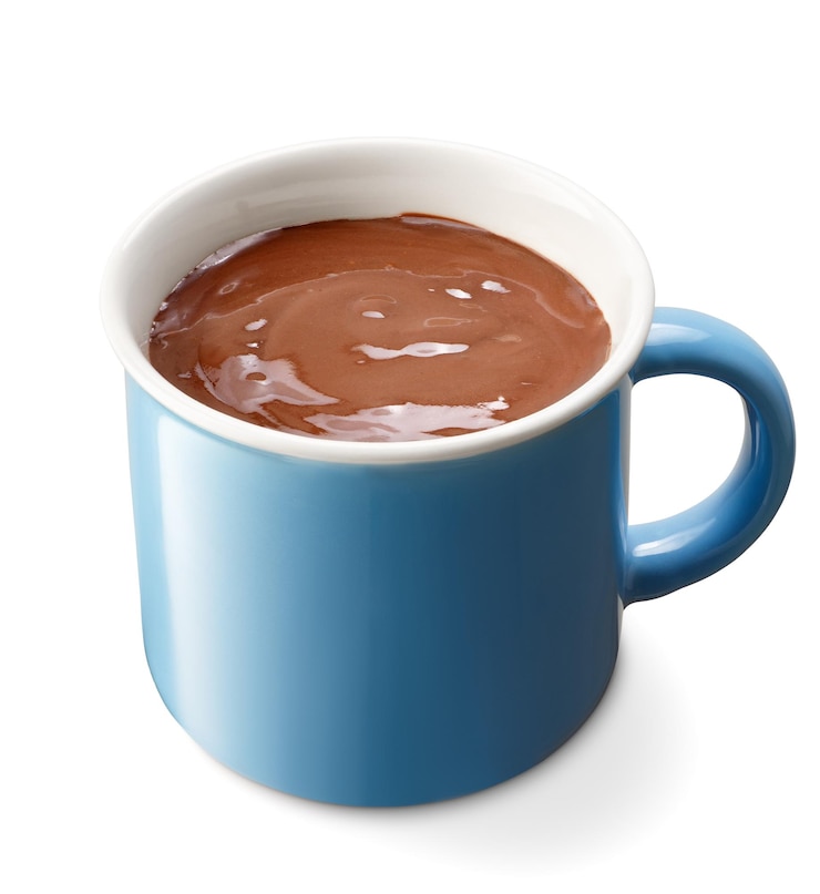 Photo une tasse de chocolat chaud