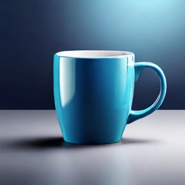 Une tasse de conception minimaliste en rendu 3D