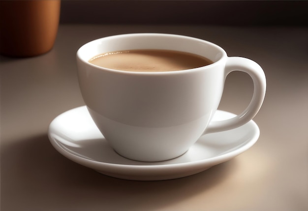 une tasse avec du café