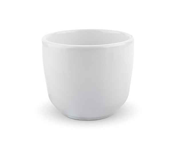 Tasse sur fond blanc