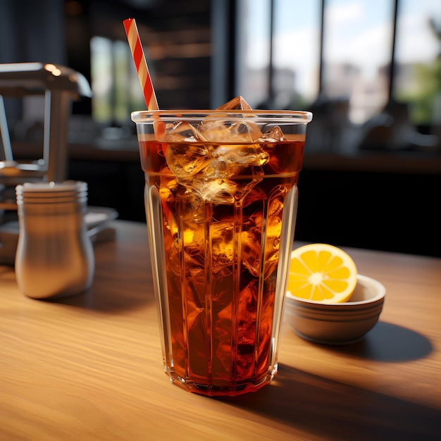 tasse de soda transparente