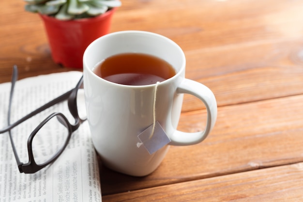 Tasse de thé du matin