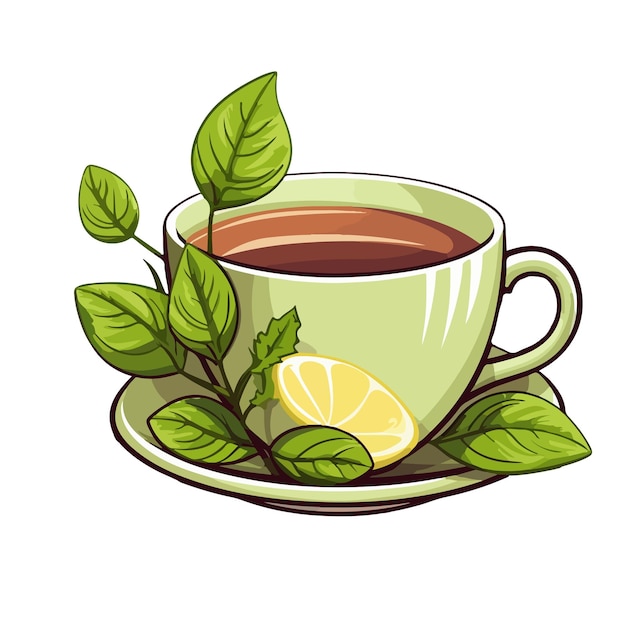 Une tasse de thé Un thé à base de plantes