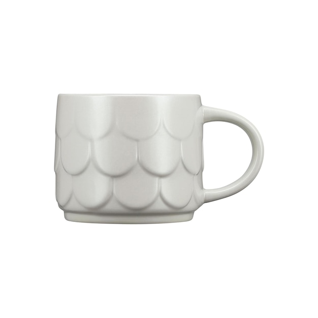 Tasse vierge pour maquette sur fond blanc isolé